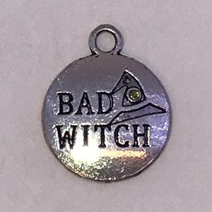Pewter Bad Witch Charm
